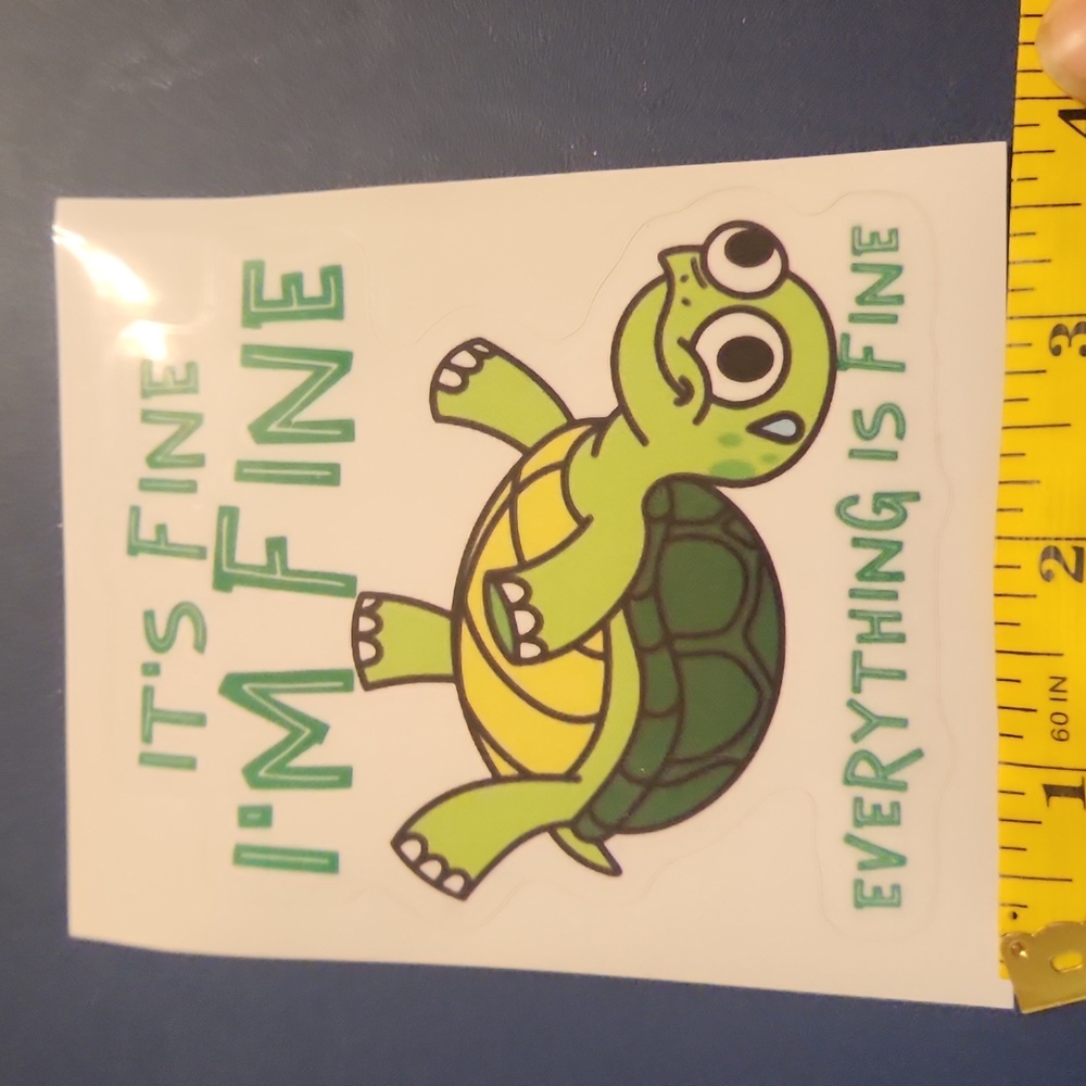 Green Turtle Sticker - Picture 3 of 3